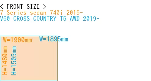 #7 Series sedan 740i 2015- + V60 CROSS COUNTRY T5 AWD 2019-